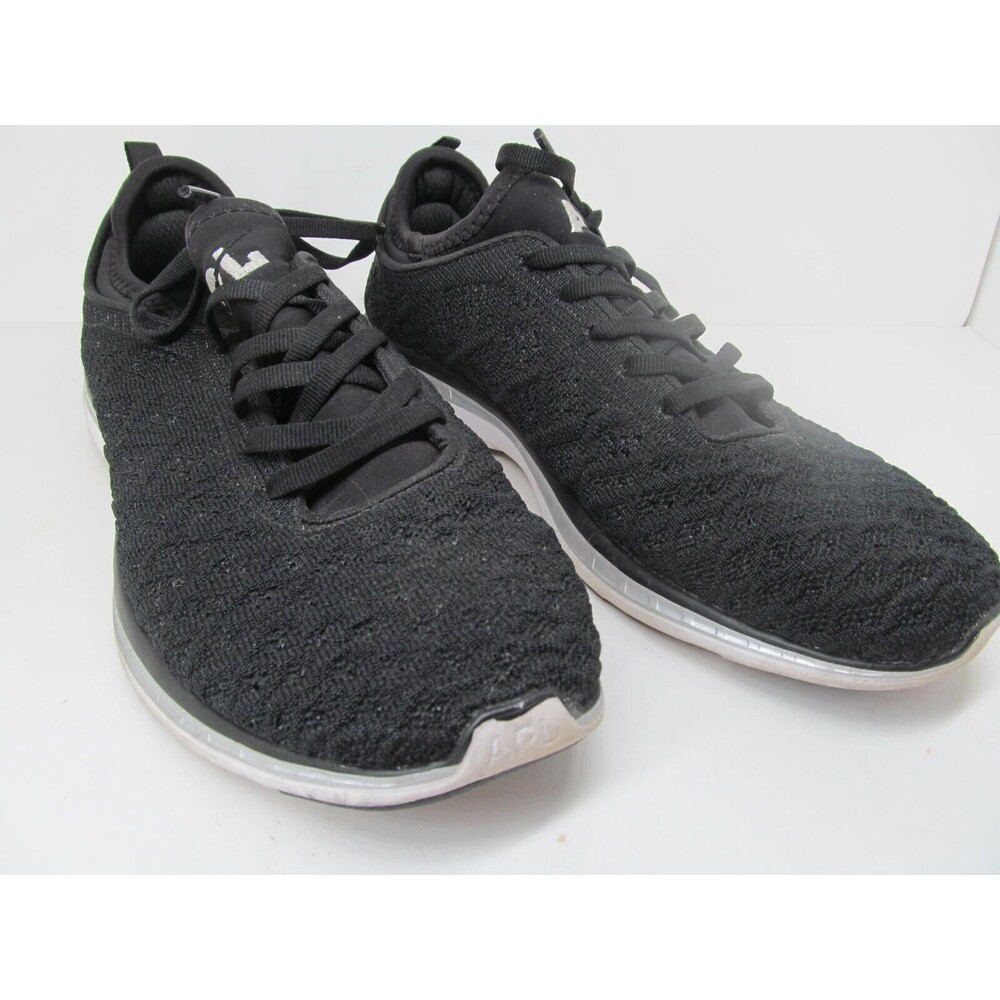 APL Techloom Phantom Womens Black Knit Walking Comfort Sneakers US 8 EUR 38.5